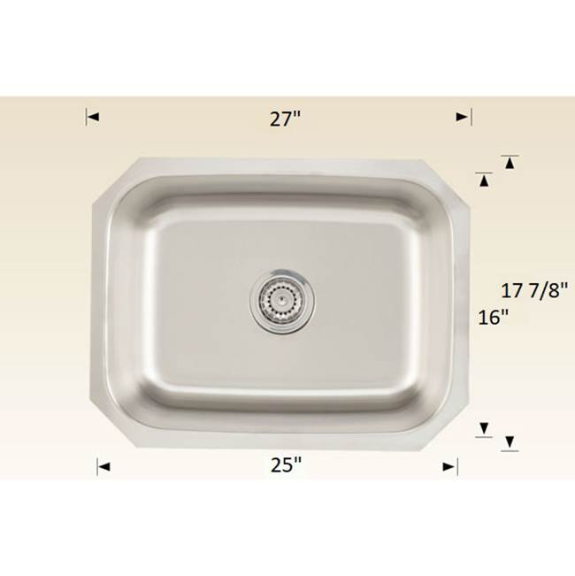 Bosco Undermount Kitchen Sinks item SKU 207045