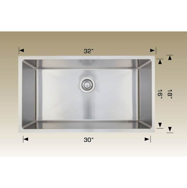Bosco Undermount Kitchen Sinks item SKU 208044