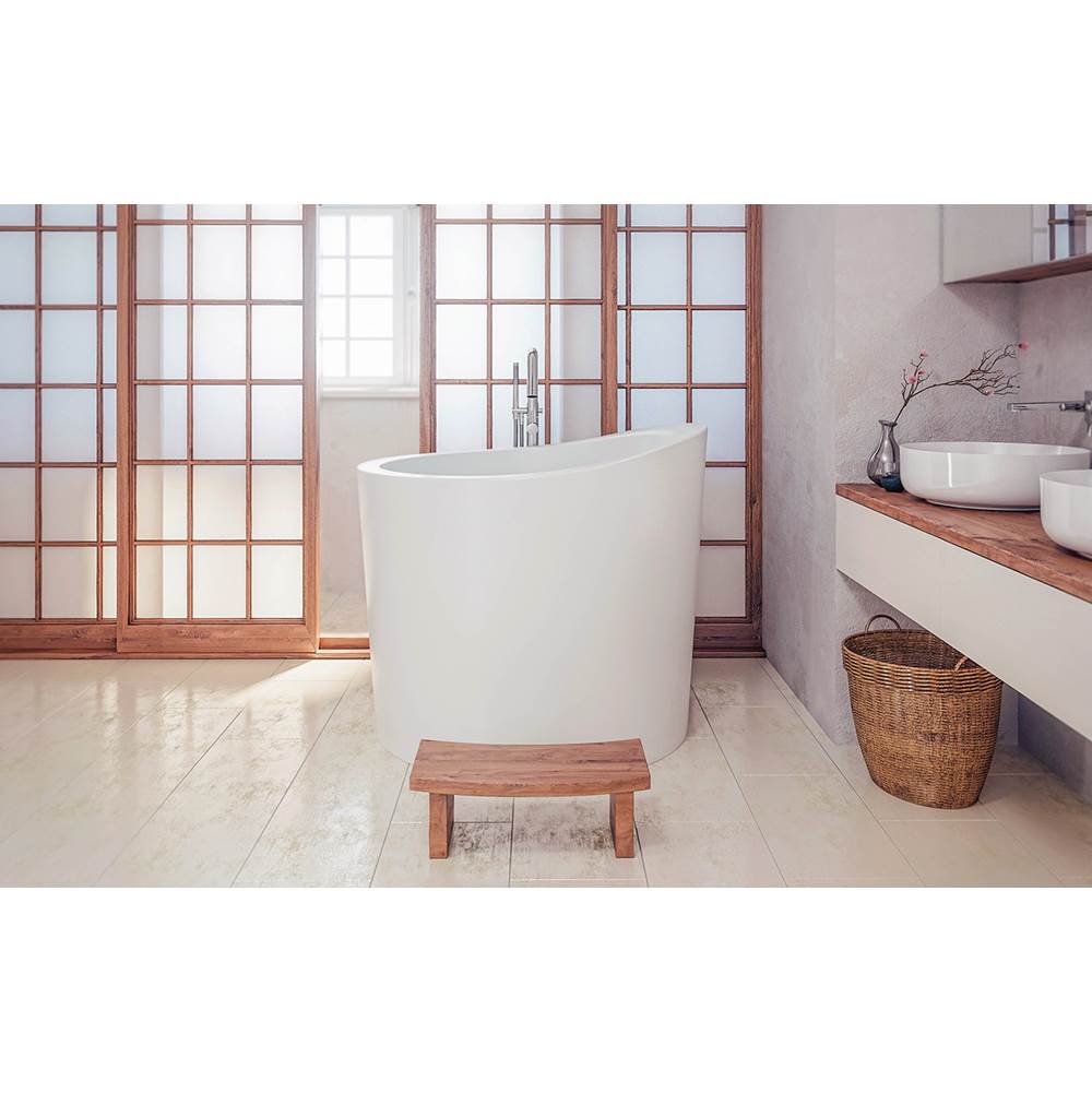 Aquatica Japanese Soaking Tubs Soaking Tubs item True Ofuro Mini-Wht
