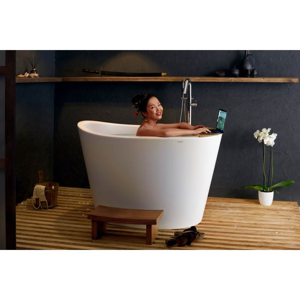 Aquatica Japanese Soaking Tubs Soaking Tubs item True Ofuro-Wht-Tranq