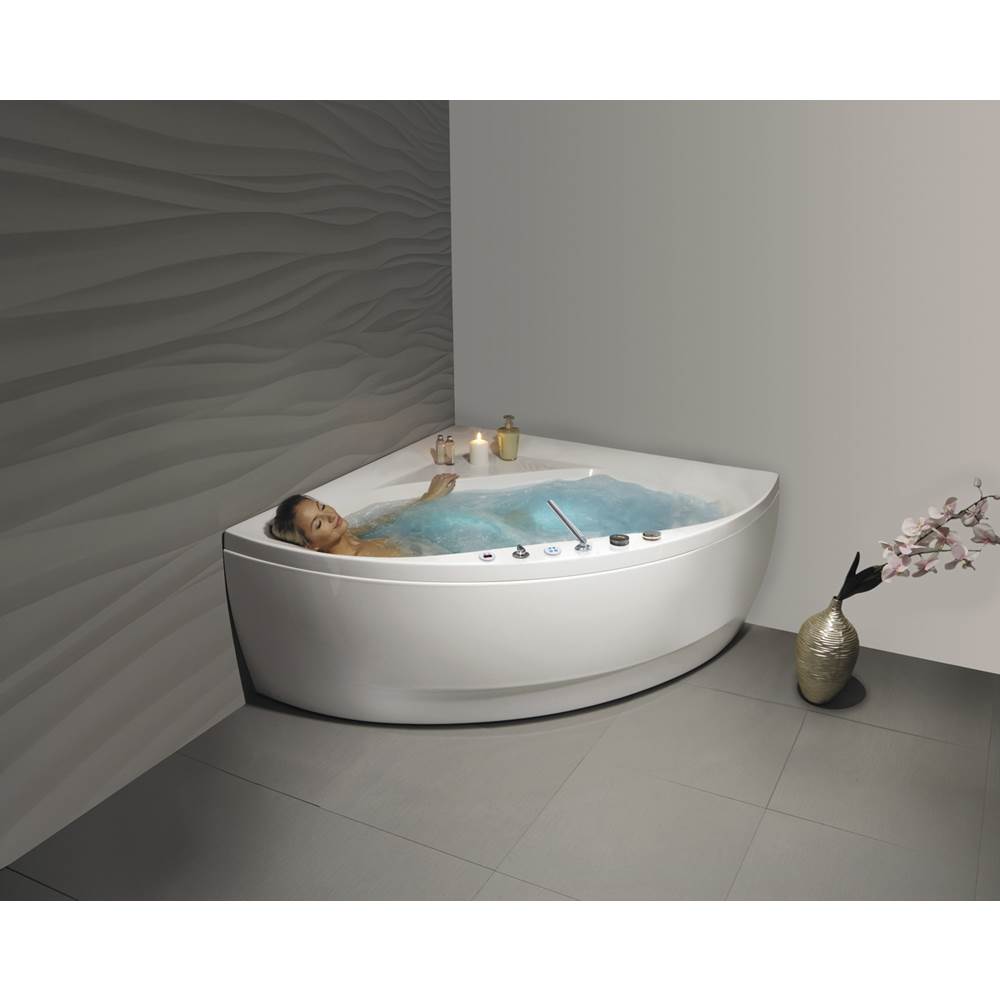 Aquatica Corner Air Bathtubs item Olivia-Wht-Spa