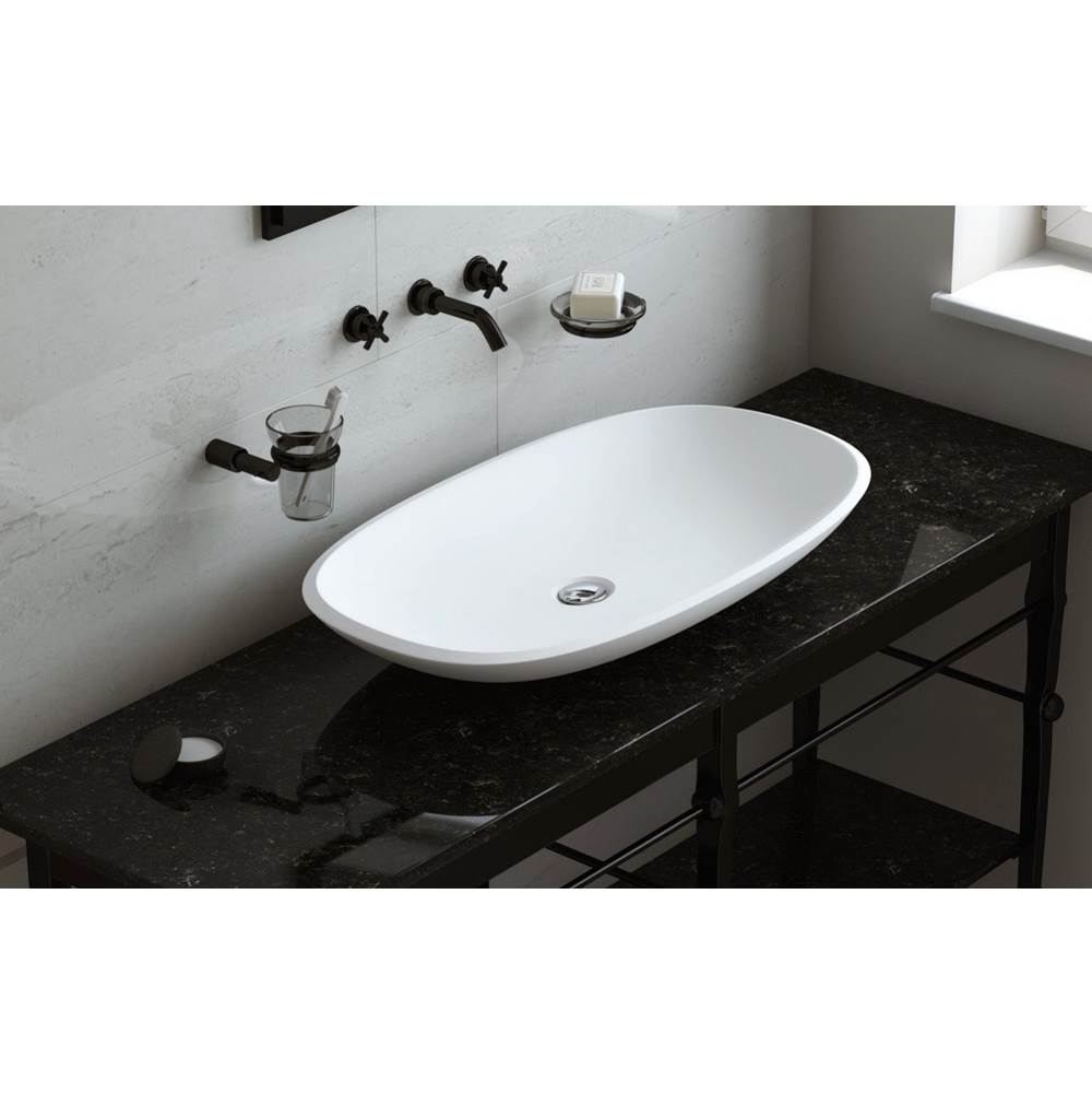 The Water ClosetAquaticaAquatica Coletta-B-Wht Stone Bathroom Vessel Sink