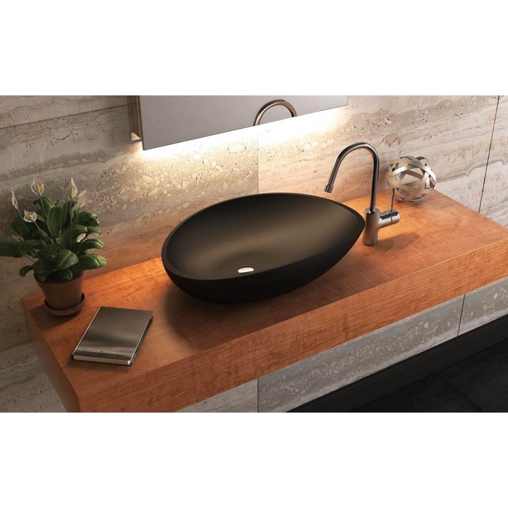 Aquatica Vessel Bathroom Sinks item Lotus-Sink-Blck
