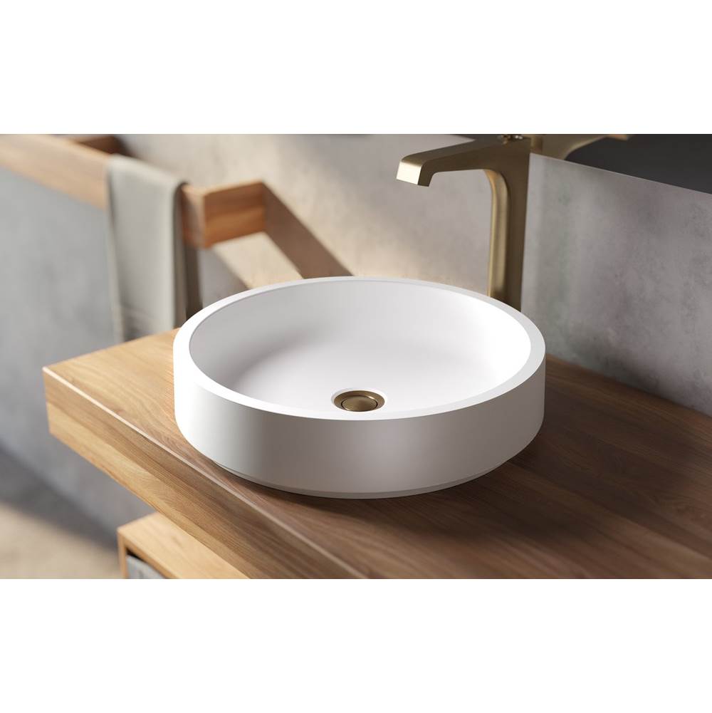 Aquatica Vessel Bathroom Sinks item Solace-A-Sink-R-Wht