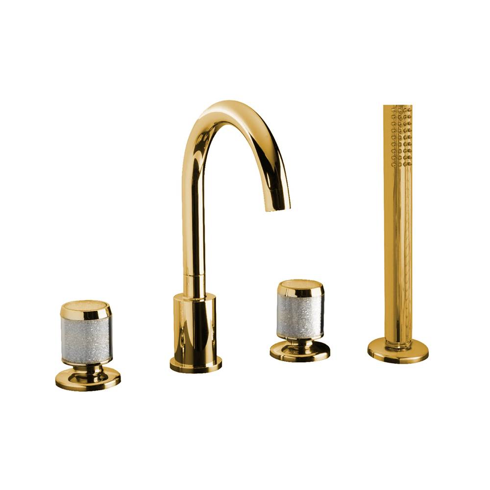 Maier Deck Mount Roman Tub Faucets With Hand Showers item 77714GD