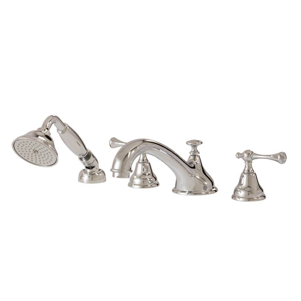 Aquabrass Canada Deck Mount Roman Tub Faucets With Hand Showers item ABFB07318BN
