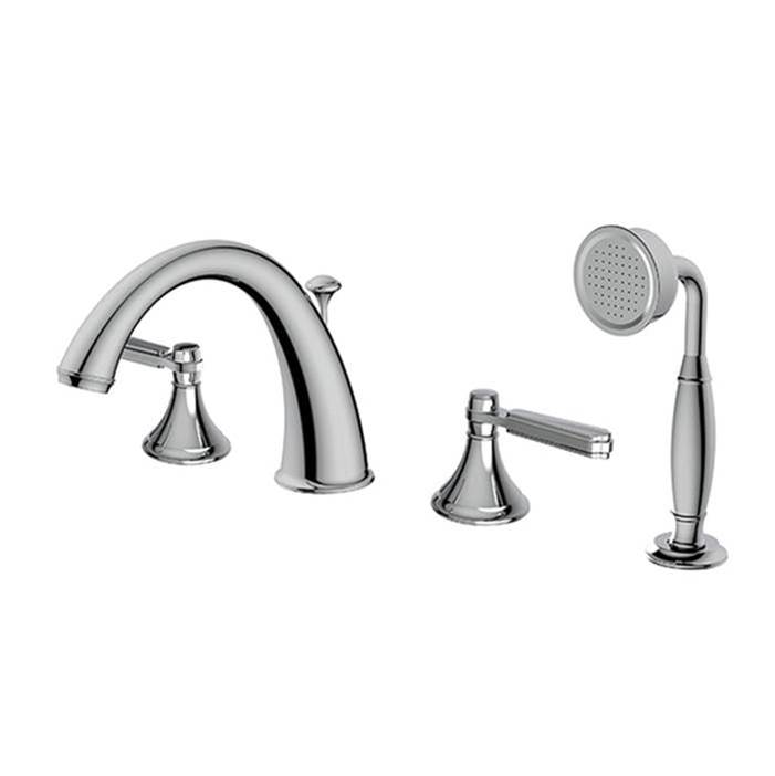 Aquabrass Canada Deck Mount Roman Tub Faucets With Hand Showers item ABFB83518375