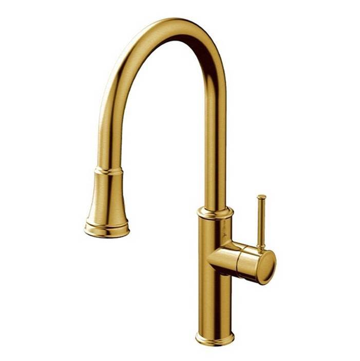 Aquabrass Canada Pull Down Faucet Kitchen Faucets item ABFK6845NBGD