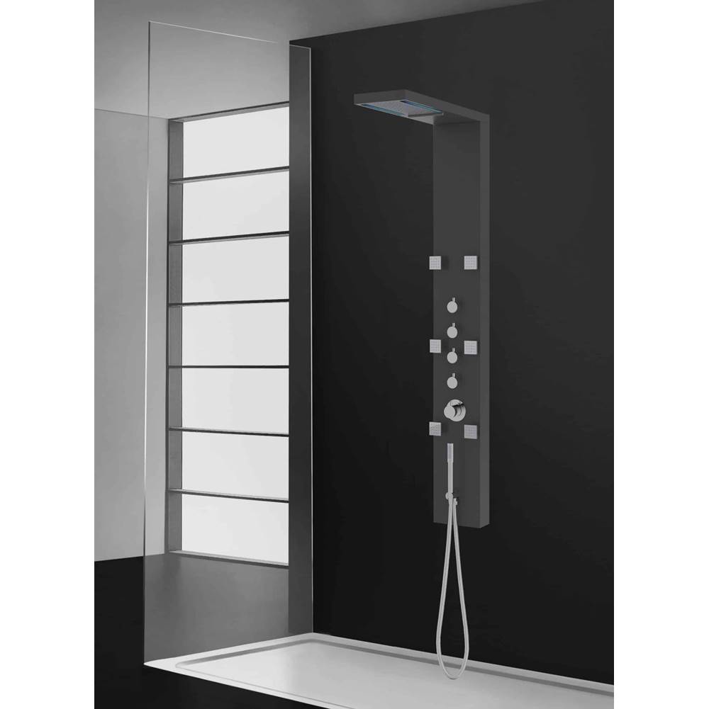 Aquamassage Canada Column Shower Systems item PD-890-S/BKSS