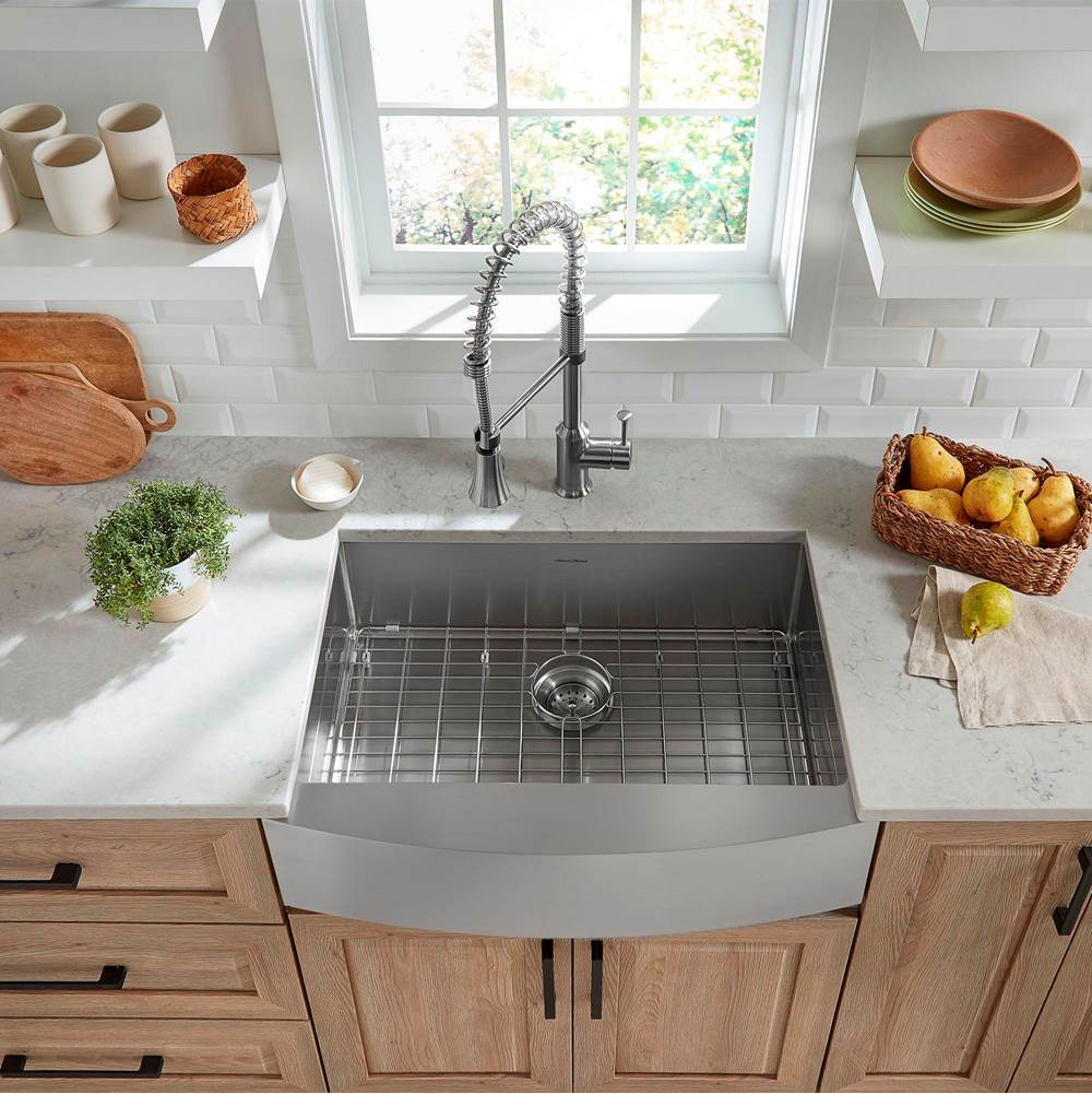 The Water ClosetAmerican Standard CanadaPekoe® 30 x 22-Inch Stainless Steel Single Bowl Farmhouse Kitchen Sink