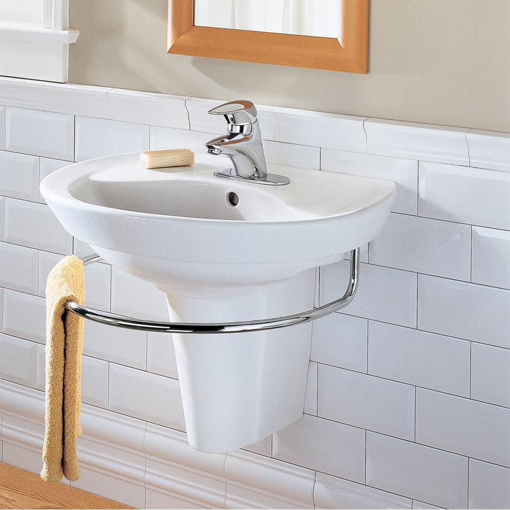 The Water ClosetAmerican Standard CanadaRavenna® 8-Inch Widespread Wall-Hung Sink and Semi-Pedestal Leg Combination