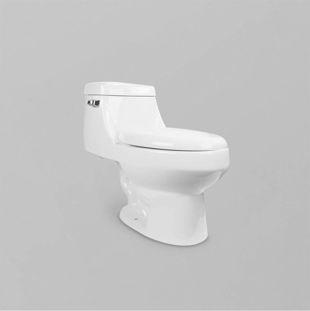 The Water ClosetAcritecToilet - Exposed Trap - Single Flush 4.8 Ltr EL with Soft Close Seat