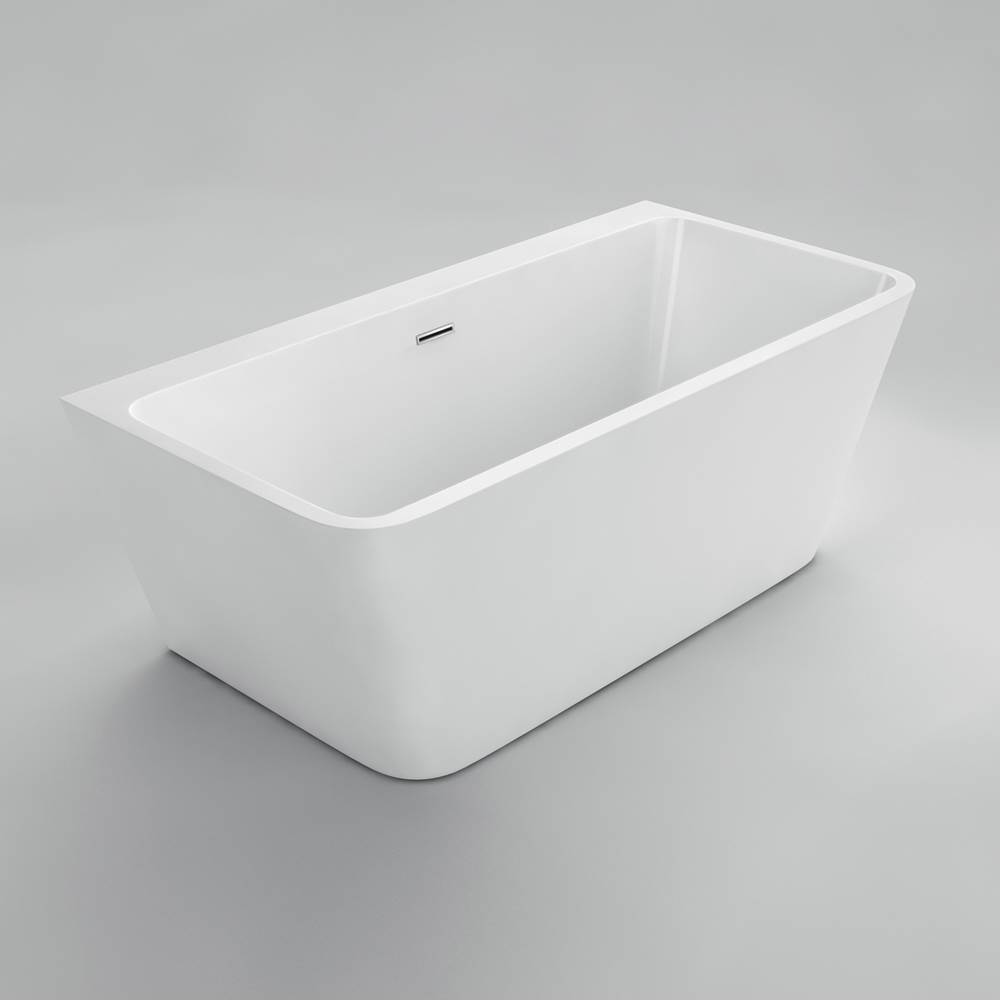 The Water ClosetAcritecSemi FreeSt - Vanessa Semi-freestanding tub - Wht