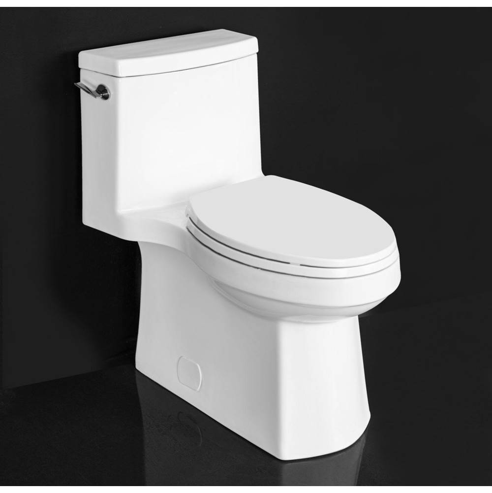 The Water ClosetAvenue4.8 L Toilet Plus Heigh, Concealed Trapway, Unlined Tank w/ slow close seat