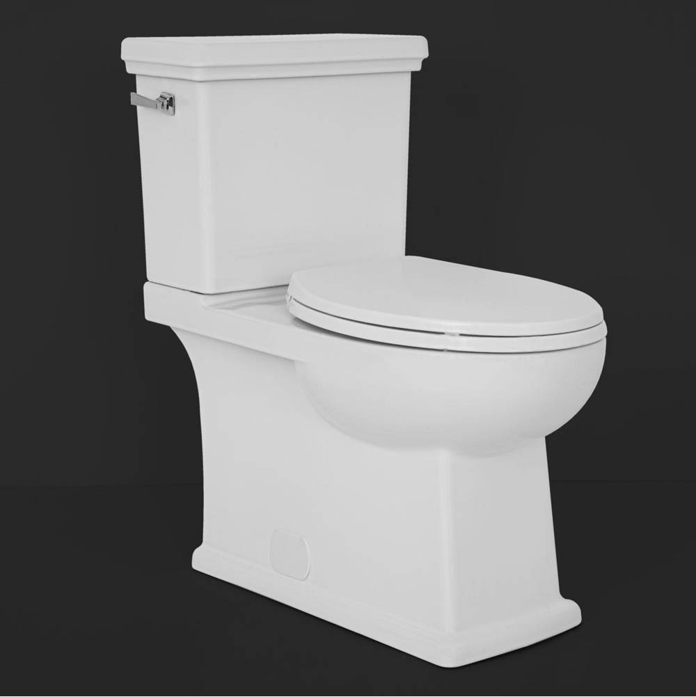 The Water ClosetAvenue4.8L 2 pc Toilet Lined, Plus Height Bowl, Includes Smooth Close Toilet Seat