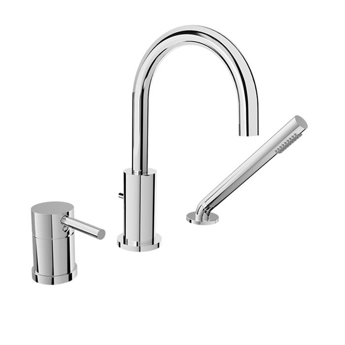 The Water ClosetBARiL3-Piece Deck Mount Tub Filler With Hand Shower
