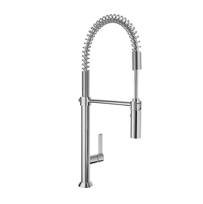 The Water ClosetBARiLIndustrial Style, Single Hole Kitchen Faucet With 2-Function Spray