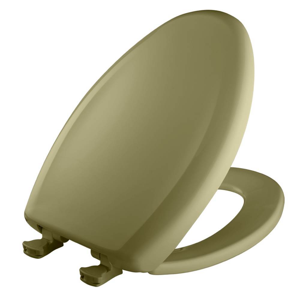 The Water ClosetBemisElongated Plastic Toilet Seat in Avocado with STA-TITE Seat Fastening System, Easy-Clean and Change and Whisper-Close Hinge