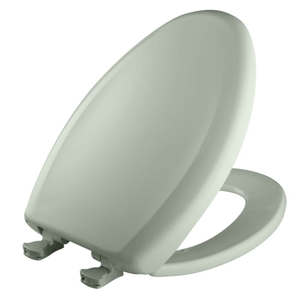 The Water ClosetBemisElongated Plastic Toilet Seat in Sea Mist Green with STA-TITE Seat Fastening System, Easy-Clean and Change and Whisper-Close Hinge