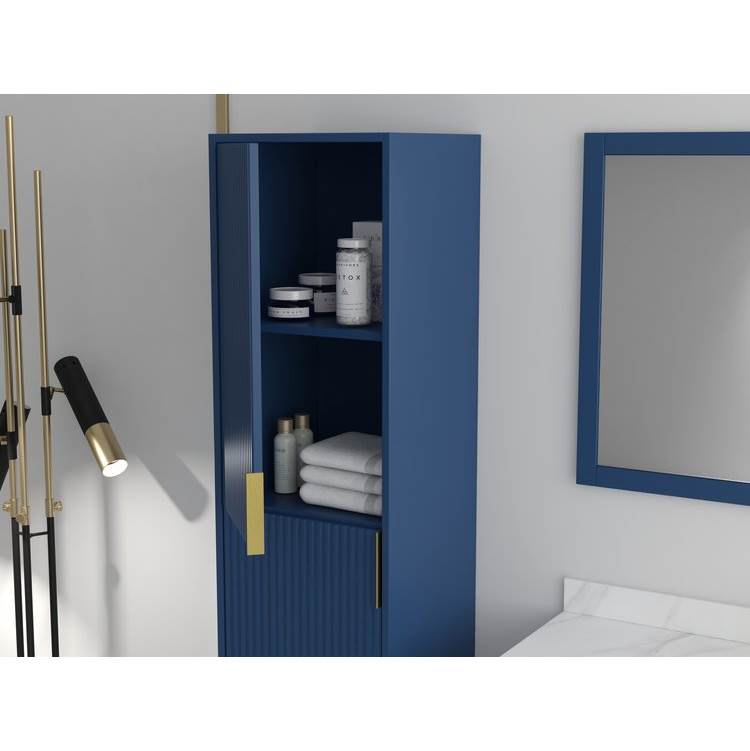 Bagno Italia Linen Cabinet Bathroom Furniture item VERSACE-LINEN-18-BLU