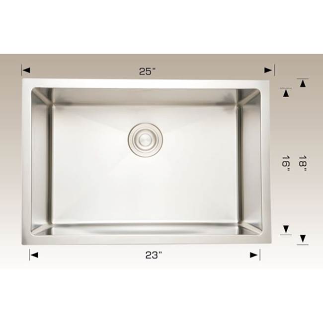 The Water ClosetBoscoDeluxe Series Kitchen Sinks - Undermount Single Bowl Sink