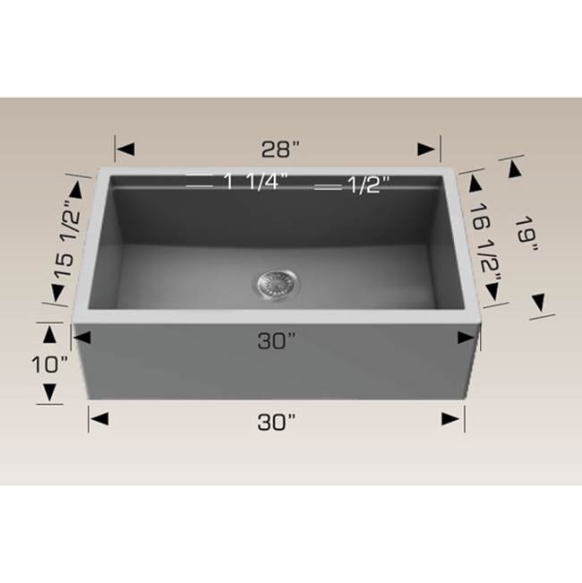 Bosco Undermount Single Bowl Sink Kitchen Sinks item SKU 205130M