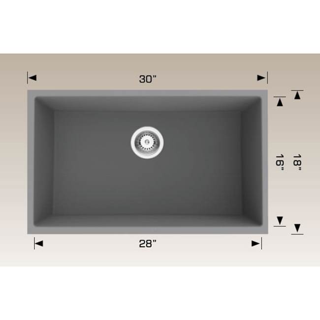 Bosco Undermount Single Bowl Sink Kitchen Sinks item SKU 205159S