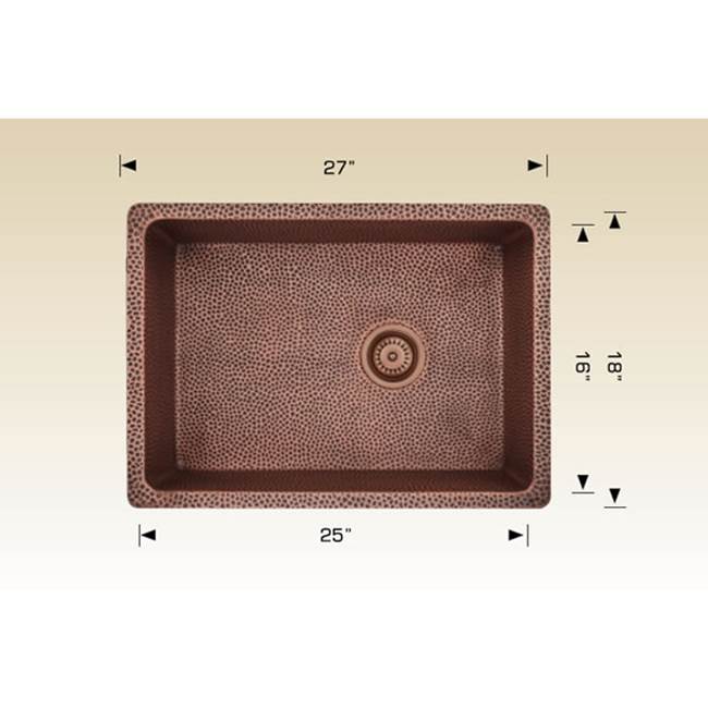 The Water ClosetBoscoCopper Series Kitchen Sinks - Undermount Single Bowl Sink