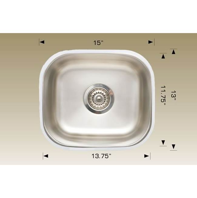 Bosco Undermount Kitchen Sinks item SKU 207008