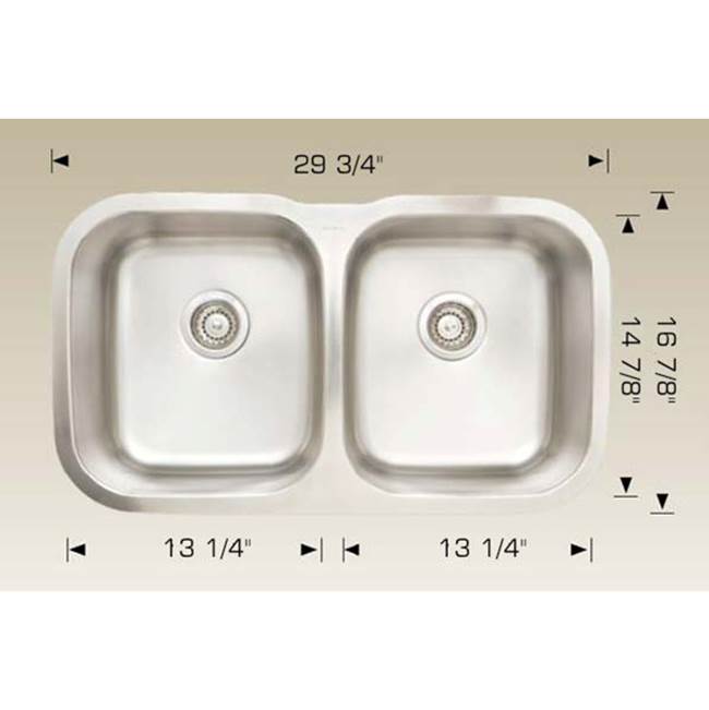 Bosco Undermount Kitchen Sinks item SKU 207010