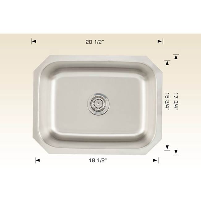 The Water ClosetBoscoKitchen Sinks - Undermount Single Bowl Sink