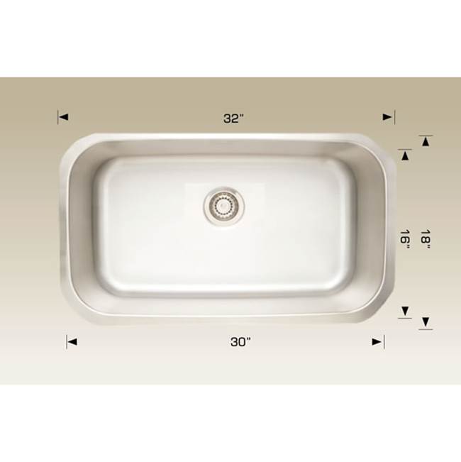 The Water ClosetBoscoSuper Series Kitchen Sinks - Undermount Single Bowl Sink