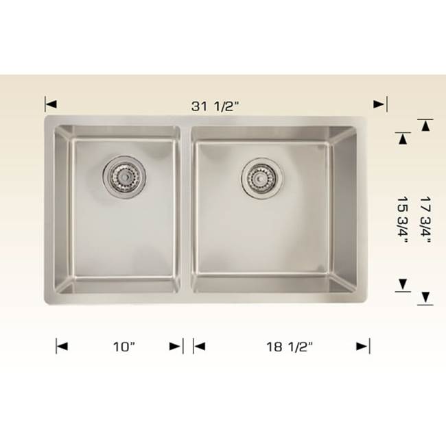 Bosco Undermount Kitchen Sinks item SKU 207121