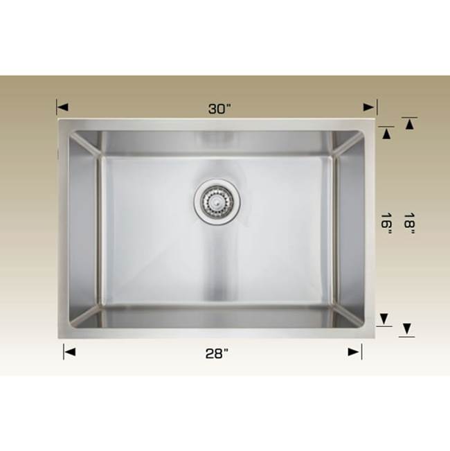 The Water ClosetBoscoSuper Series Kitchen Sinks - Undermount Single Bowl Sink
