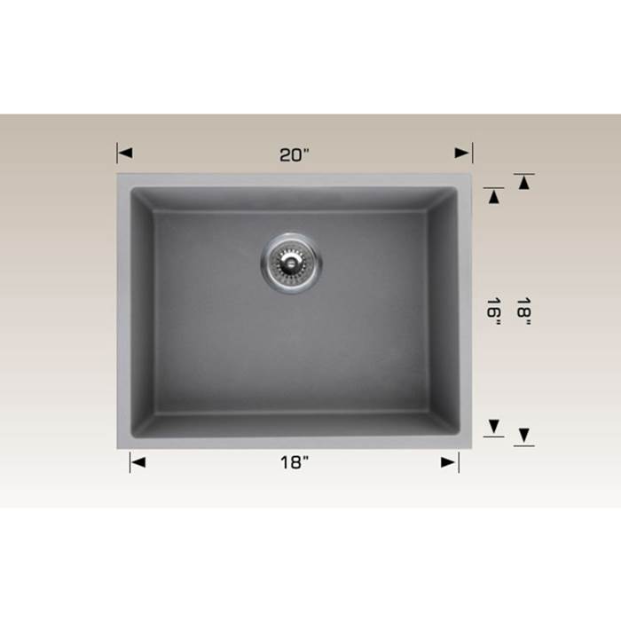 The Water ClosetBoscoGranite Series Kitchen Sinks - Undermount Single Bowl Sink