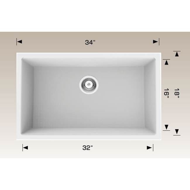 The Water ClosetBoscoGranite Series Kitchen Sinks - Undermount Single Bowl Sink
