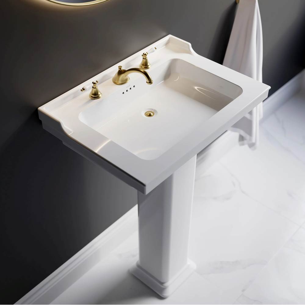 Cheviot Products Canada Complete Pedestal Bathroom Sinks item 354-WH-1