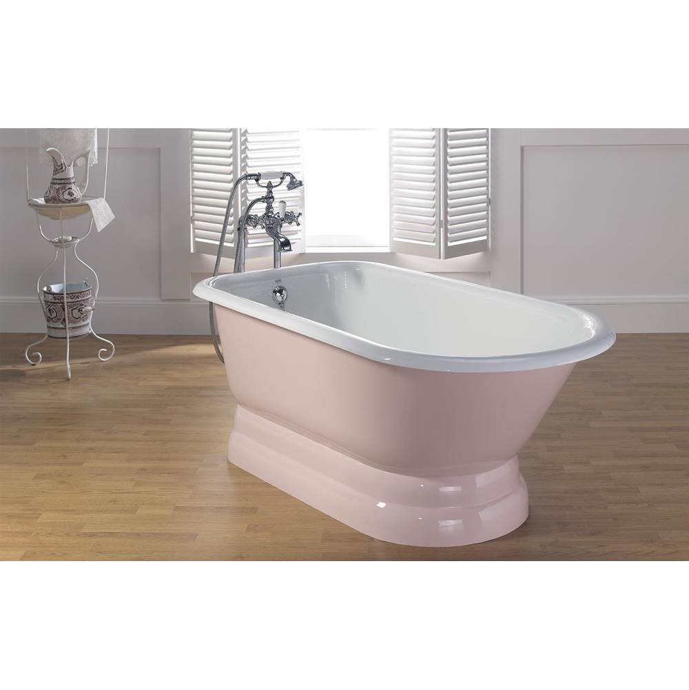 The Water ClosetCheviot Products CanadaTRADITIONAL Cast Iron Bathtub with Pedestal Base and Continuous Rolled Rim