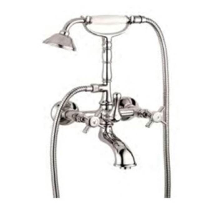 The Water ClosetClawfoot DesignMozart Series Bath Faucet with Handshower Kit, Swivel Unions