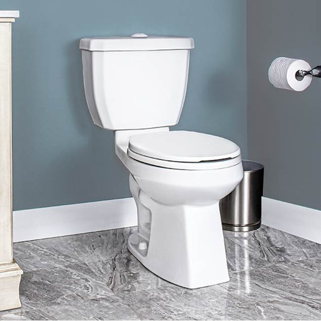 The Water ClosetContrac4.8/3L Dual Flush Toilet, Round Front, 15.5'' Height, Unlined tank (AIO) (does not include seat)
