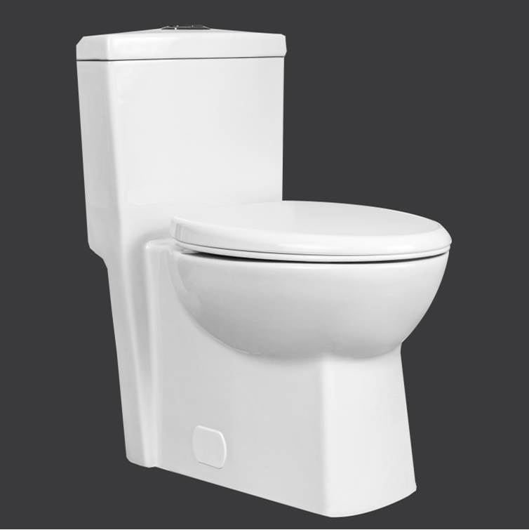 The Water ClosetContracManning Dual Flush 4.8/3.5L Toilet with Compact Elongated Bowl and concealed trapway.  Smooth close telescopic seat included.