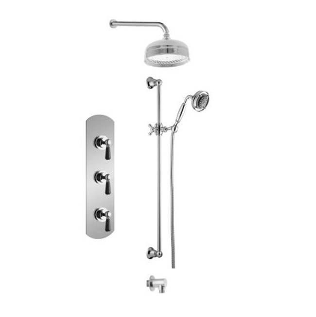Disegno Complete Systems Shower Systems item 3711RLCHBL