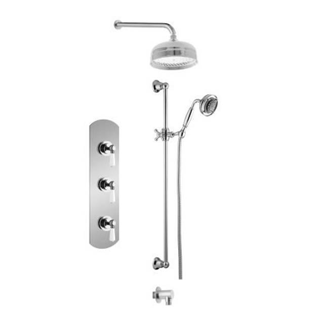 Disegno Complete Systems Shower Systems item 3711RLCHWH