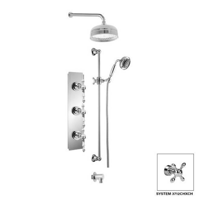 Disegno Complete Systems Shower Systems item 3712CHLCH
