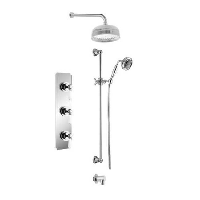 Disegno Complete Systems Shower Systems item 3712RLCHWH