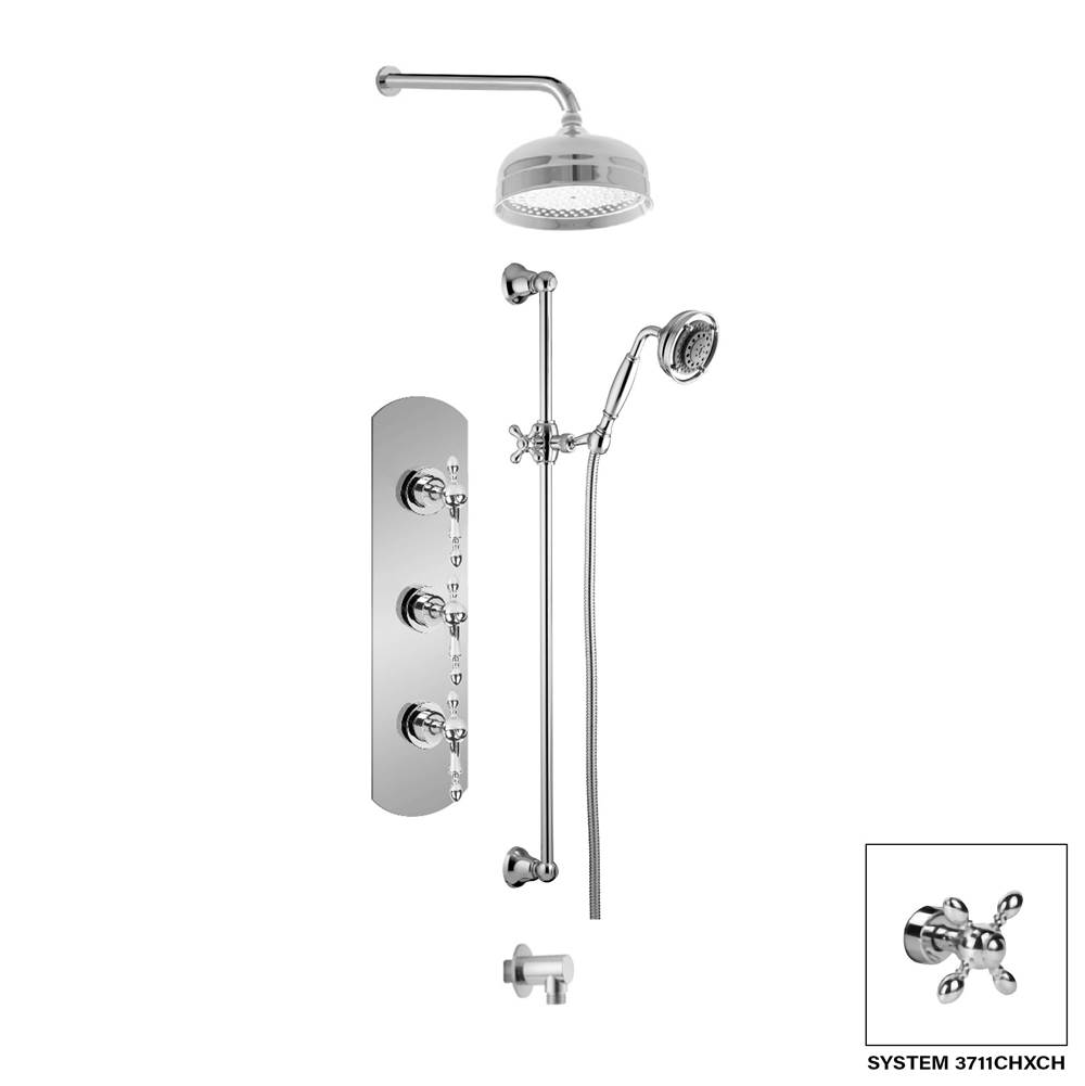 Disegno Complete Systems Shower Systems item 3711CHLCH