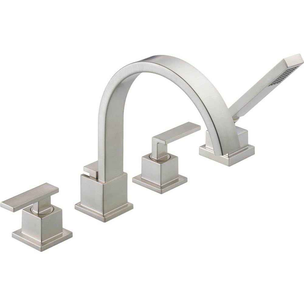 Delta Canada Deck Mount Roman Tub Faucets With Hand Showers item T4753-SS