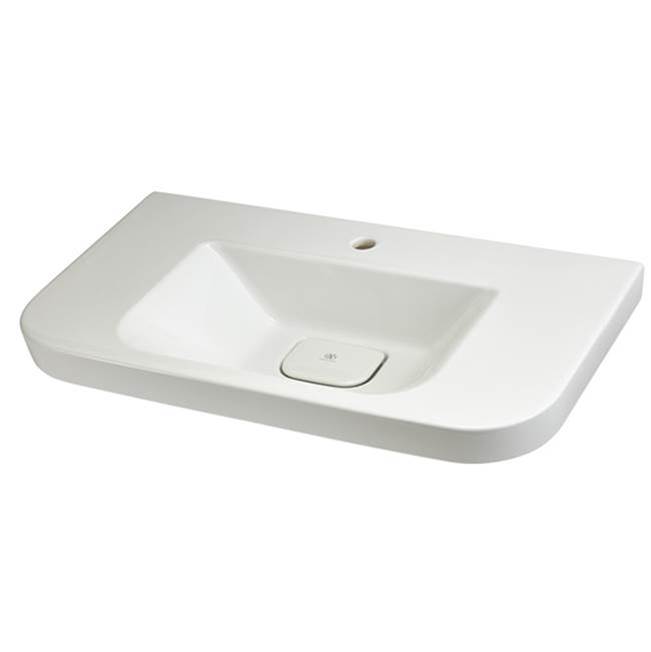 The Water ClosetDXVEquility 33In Wh Lav Single Hole Cwh