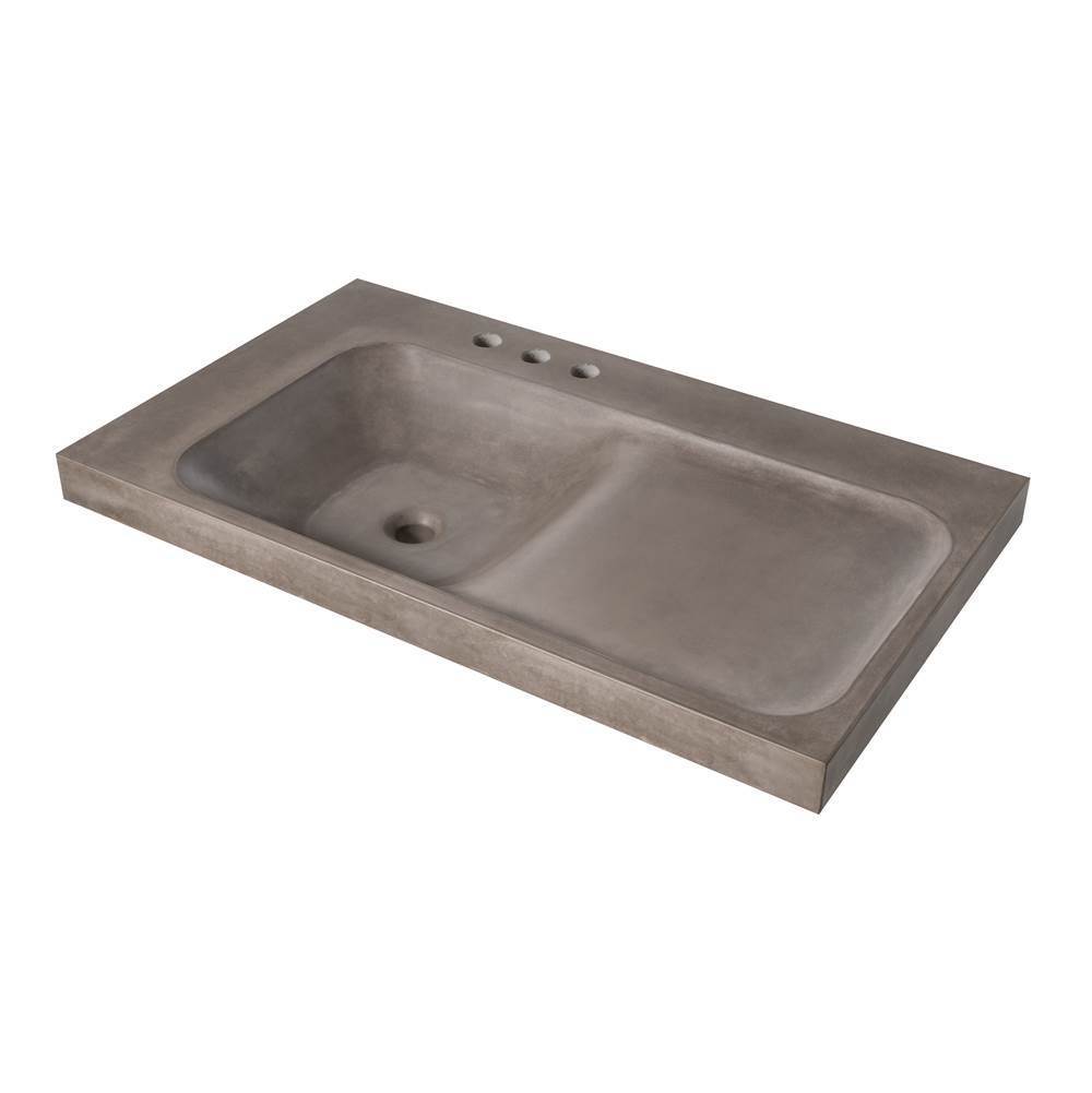 The Water ClosetDXVDxv Modulus 36In Concrete Lav 3 Hole, Lh