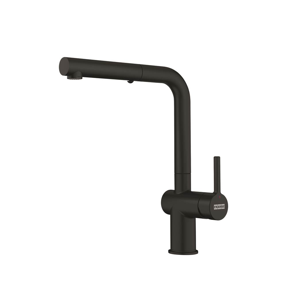 The Water ClosetFranke Residential Canada12.25-inch Contemporary Single Handle Pull-Out Faucet in Matte Black, ACT-PO-MBK